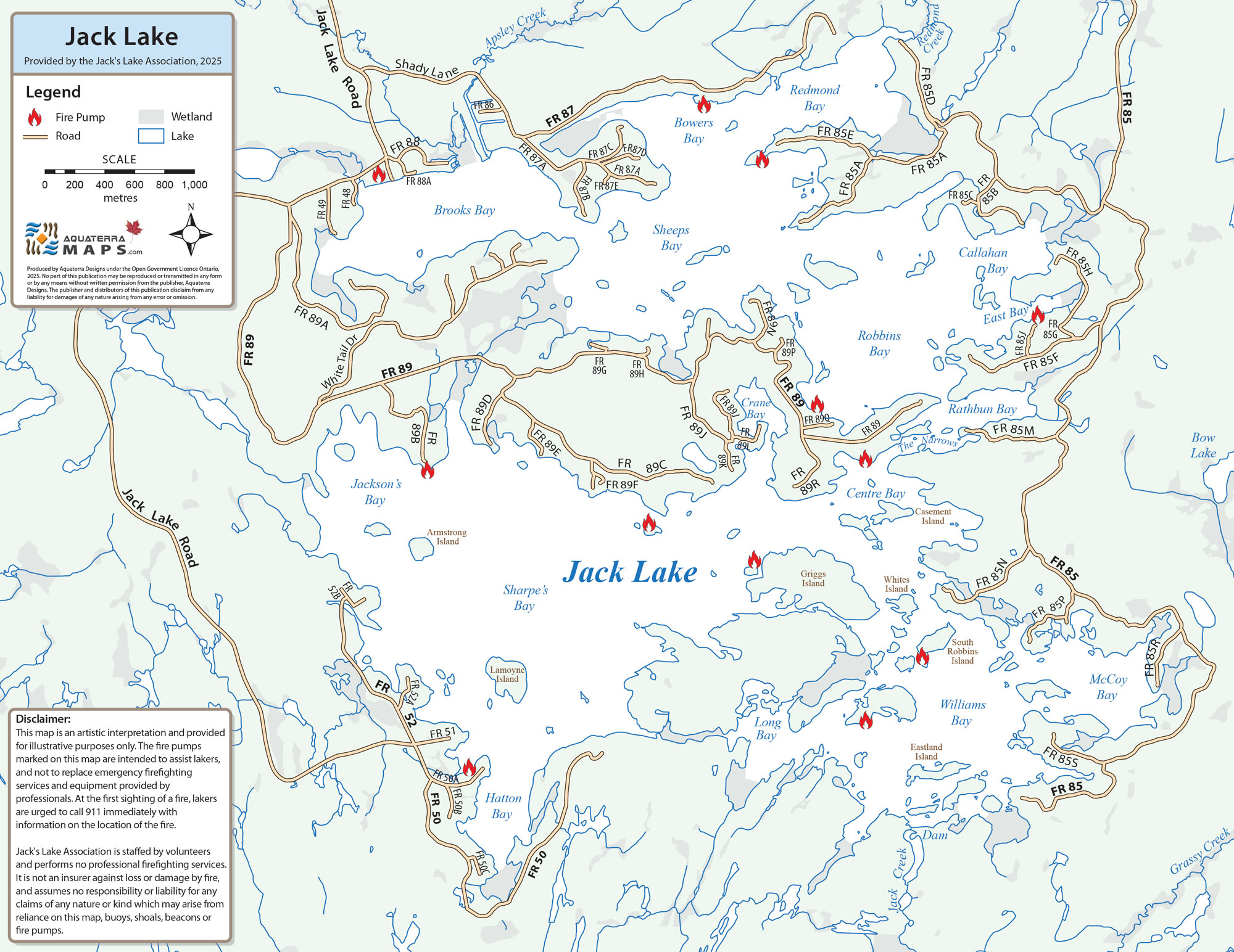 JLA Fire Pumps Safety Map